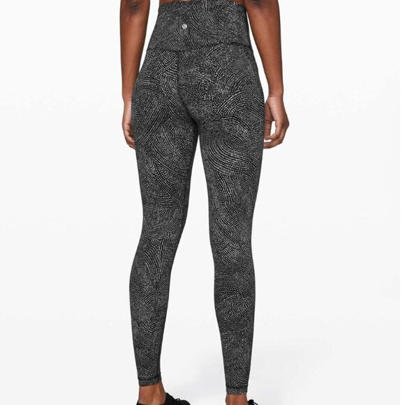Lululemon Align Pant 28" Free Spirit Ice Grey Black - Picture 1 of 1